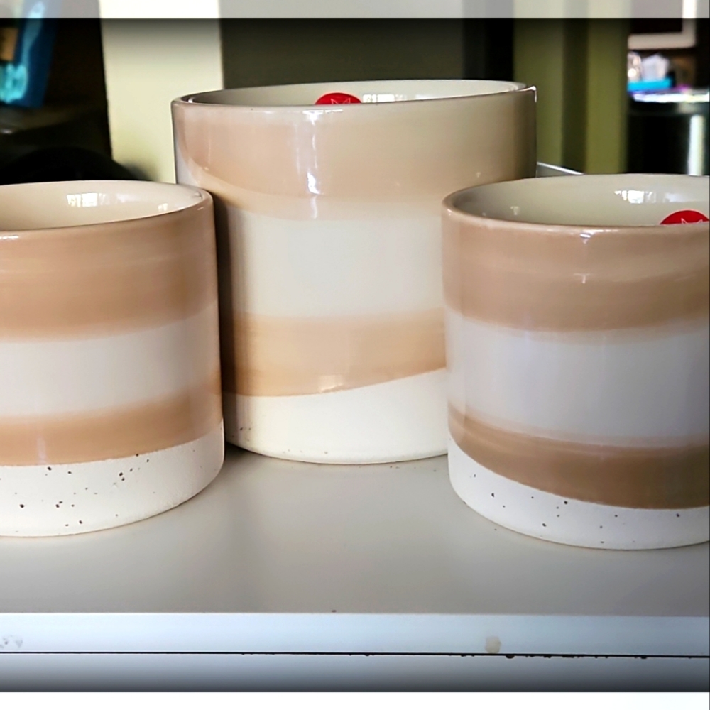 Ashland Greenhouse Series Flower Pot Set of 3 NWT